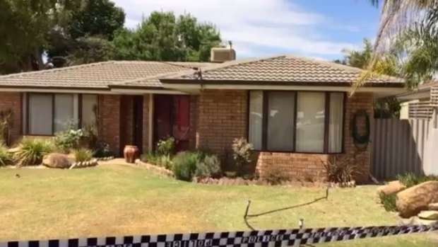 The home in Fountain Way being searched by officers in relation to the Claremont serial killings