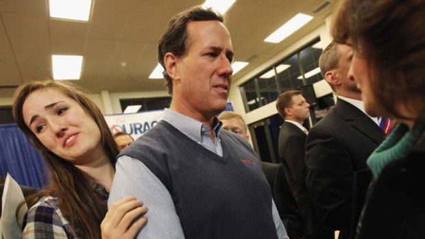 Supported ... Rick Santorum.