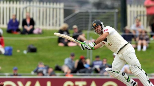 In the firing line &#8230; Ricky Ponting, dismissed yesterday for 16 at Bellerive Oval, finished the two-Test series against New Zealand with an average of 33.