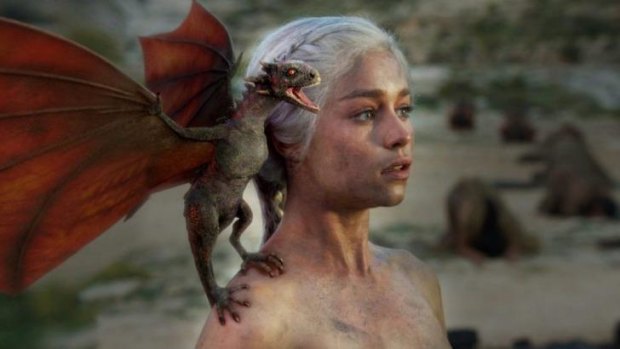 Dragon Queen: Emilia Clarke, who plays Daenerys Targaryen in <I>Game of Thrones</I>.