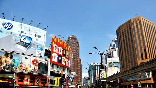 Bang for your buck ... Kuala Lumpur's Bukit Bintang shops.