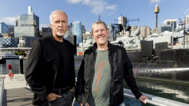 Robust but respectful: Ray Quint (right) says James Cameron is a man with strong opinions but is prepared to be overruled.