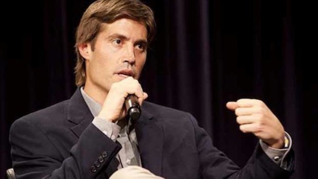 US journalist James Foley speaks at Northwestern University's Medill School of Journalism in 2011.