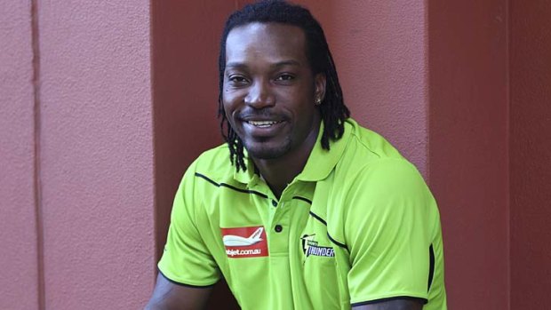 Gayle is a force ... West Indies star is looking forward to suiting up for the Sydney Thunder.