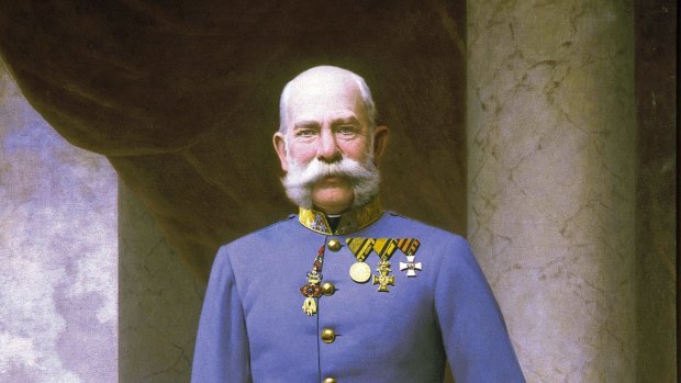 Emperor Franz Josef I in hunting uniform.