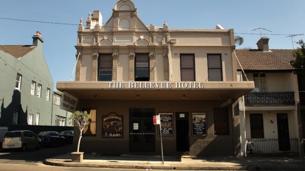 The exterior of the Bellevue Hotel.