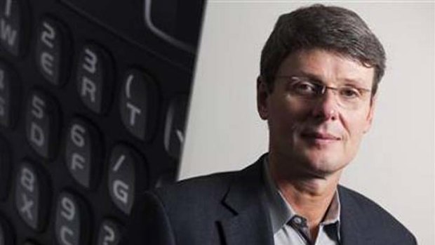 Thorsten Heins poses for a portrait at Research in Motion's headquarters in Waterloo, Ontario, January 22, 2012.