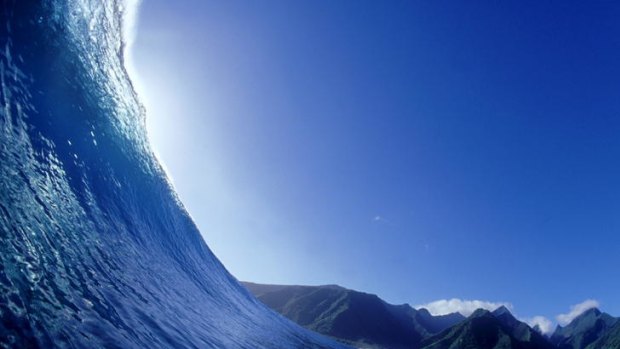 The famous Teahupoo surf break.