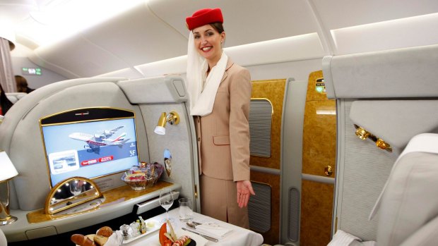 Emirates A380 first class.