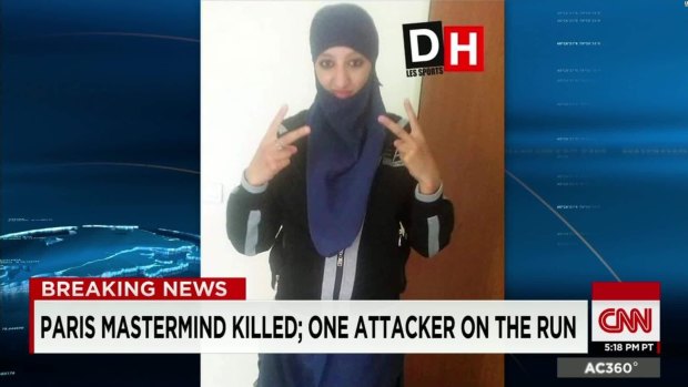 Hasna Ait Boulahcen (pictured) had ties to latest suspect arrested over Paris attacks, Abdoullah C.