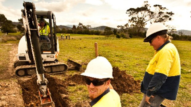 Tasmania National Broadband Network roll out.