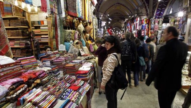 The Grand Bazaar in Istanbul.