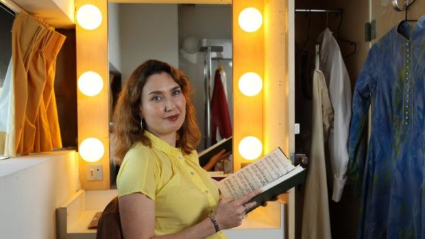 Last-minute success: Jane Ede in a dressing room at the Sydney Opera House.