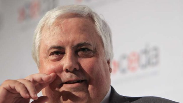 Clive Palmer &#8230; vow of editorial independence.