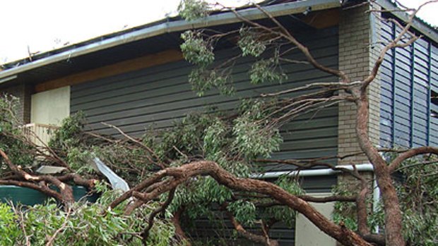 Storm damage at The Gap in 2008.