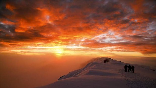 Morning glory ... sunrise on Mount Kilimanjaro.