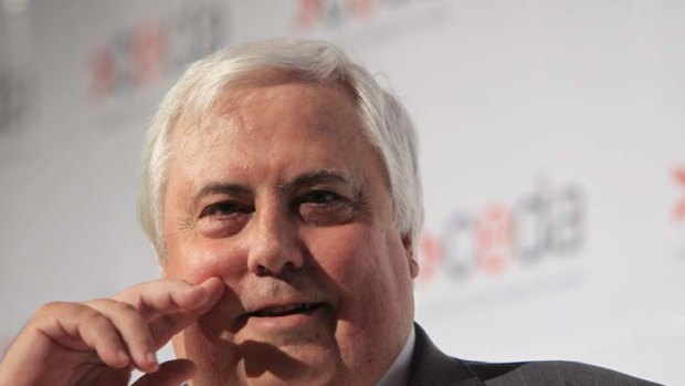 "[His] fondness for bold statements [contrasts with] the results he achieves" ... Clive Palmer.