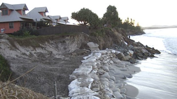 Byron Bay has suffered well documented cases of erosion to beach front homes.
