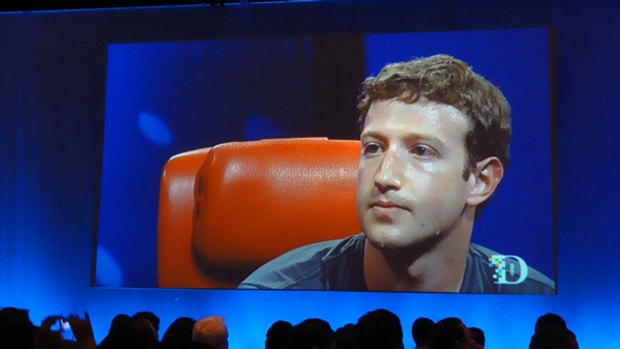 Zuckerberg sweats profusely while being quizzed at the D: All Things Digital conference.
