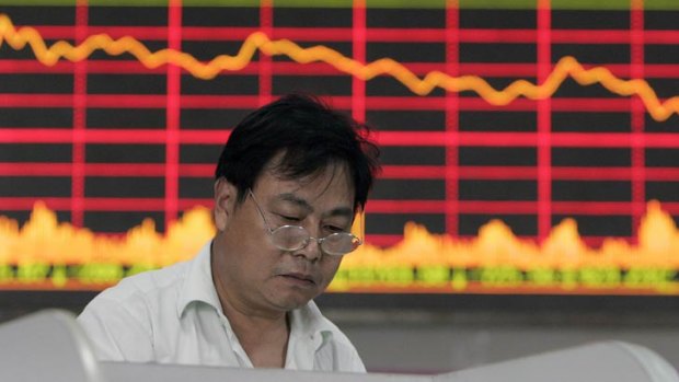 Chinese shares are down for the ninth straight session.