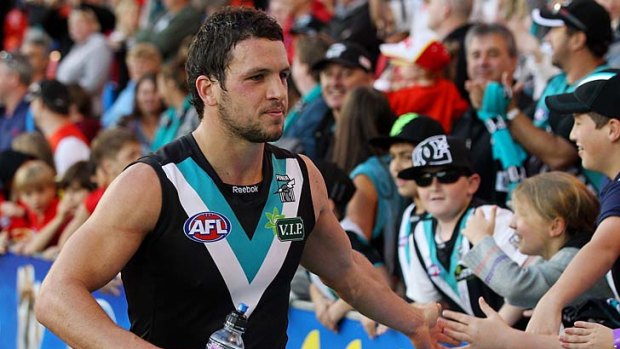 Popular: Port Adelaide out-of-contract midfielder Travis Boak.