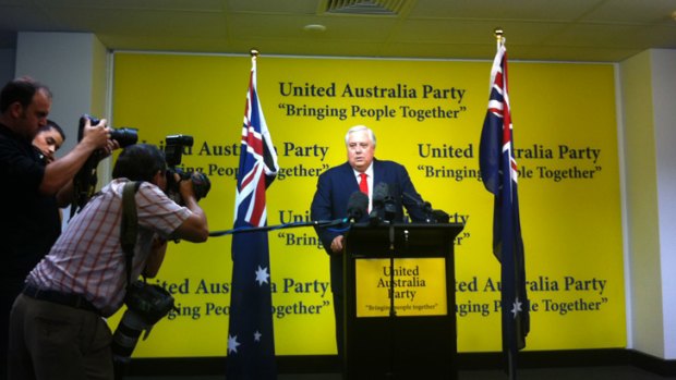 Clive Palmer announces a UAP candidate.