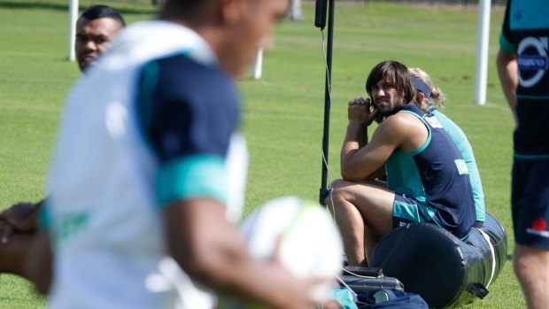 Jacques Potgieter sits out training.