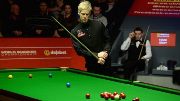 Ousted: World No.1 Neil Robertson.