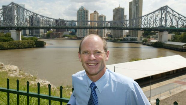 Campbell Newman poses as a candidate in 2004 lord mayoral election.