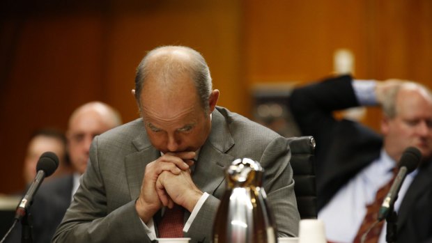 IOOF chief executive Chris Kelaher faced heavy questioning from the Senate.