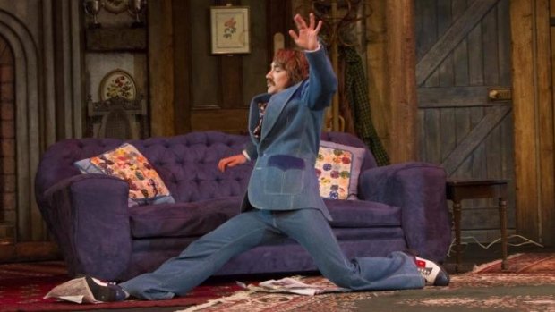 Body on the line: Josh McConville has earned a Best Supporting Actor nomination in the upcoming Sydney Theatre Awards for <i>Noises Off</i>. 