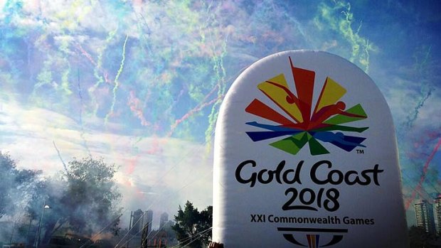 The 2018 Commonwealth Games logo is unveiled on the Gold Coast.