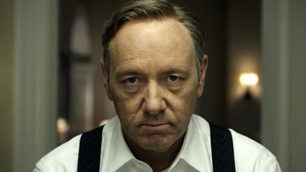 Kevin Spacey as Frank Underwood in Netflix's signature show House of Cards. Slowing growth in the company's home market has some investors worried about its potential outside of it.
