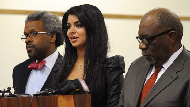 Fall from grace ...  Rima Fakih appears in court.