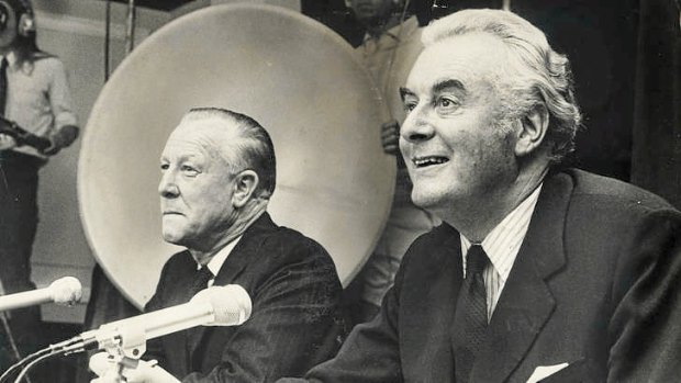 The duumvirate ... The two-man government of deputy Labor leader Lance Barnard and prime minister Gough Whitlam.