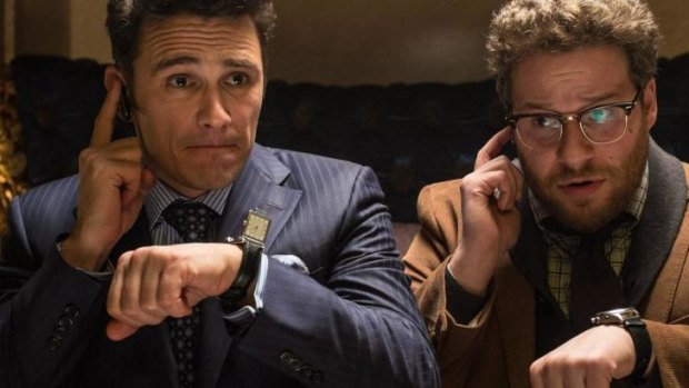 James Franco and Seth Rogen in a scene from <i>The Interview</i>.