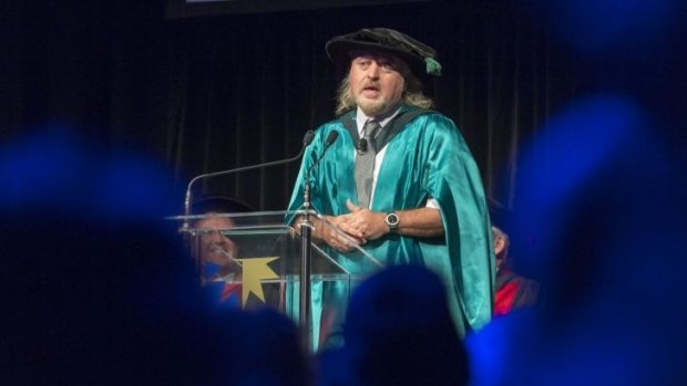 Comedian Bill Bailey has received an honorary doctorate for his conservation work at the University of the Sunshine Coast.