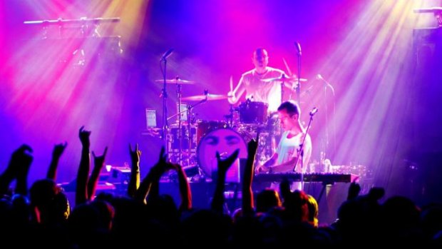 The Presets, which have just joined the lineup for Splendour in the Grass, playing live in Newcastle in 2013.