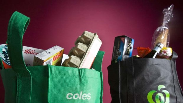 Vice-like grip ... Coles and Woolworths control 80 per cent of our supermarket spend.