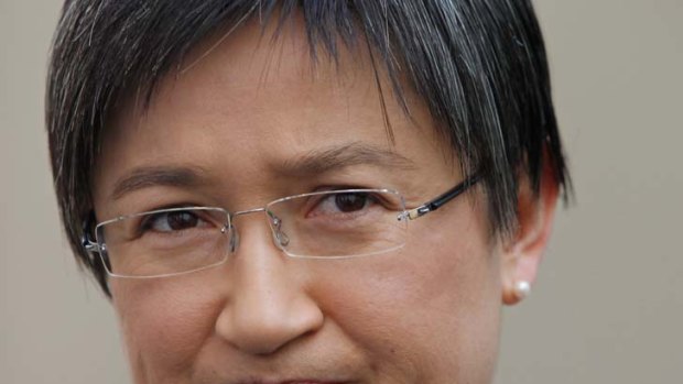 Finance minister and acting Treasurer Senator Penny Wong at Parliament House Canberra on Monday 26 September 2011.