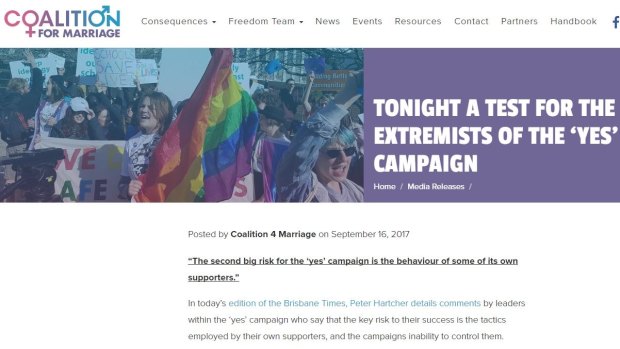 Jill Moran in the Coalition for Marriage press release. 