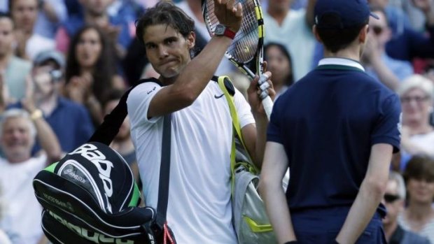 Shock exit: Rafael Nadal.