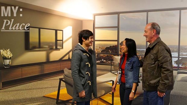 Savings &#8230; Jason Wong and his parents bought apartments.