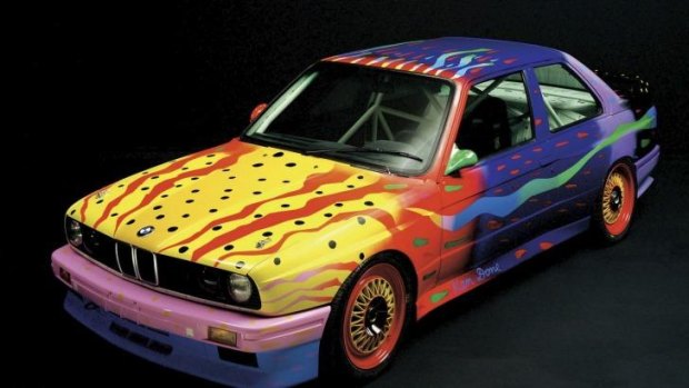 BMW art car painted by Ken Done.