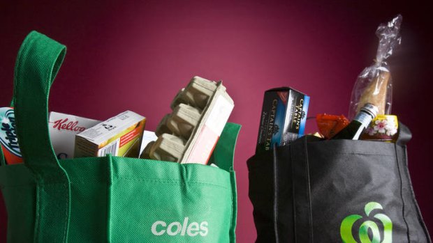 The big two ... Woolworths and Coles have about 80 per cent of the market between them.
