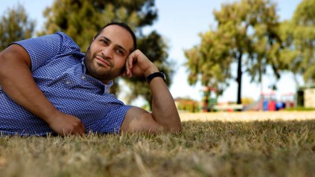 Local hero: Moustafa Fahour still likes to hang out at the A. J. Davis Reserve in Preston.