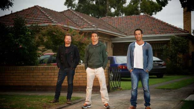 Anthony Hayes, Jonathan LaPaglia and Alex Dimitriades who star in <i>The Slap</i>, which will be shown on ABC TV.