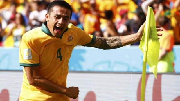 Hot property: Socceroos star Tim Cahill.