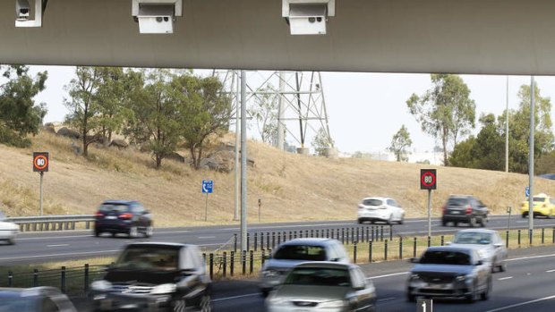 Photo of the speed camera at the Western Ring Road, Keilor East.
