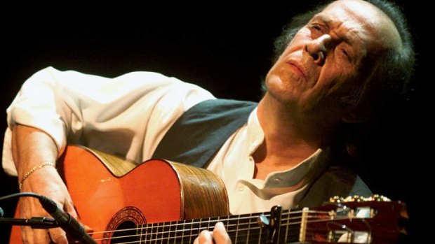Guitar genius ... Paco de Lucia performs during the 35th Montreux Jazz Festival in Montreux, Switzerland.